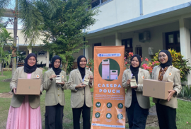 (PKM-K) berhasil mengembangkan Pouch Biodegradable Berbahan Dasar Limbah Padi dan Kulit Singkong