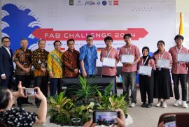 Enam Kelompok Fab Challenge 2024 e-tamakura+, help waste, revigrow, kincirku, solar tenda dan winsobat.