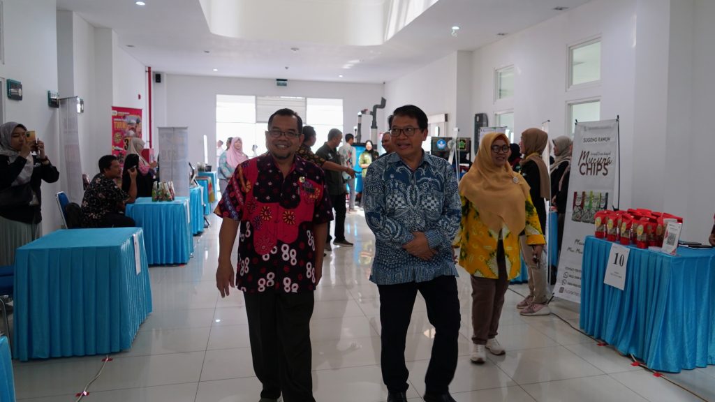 service expo showcasing products from local SMEs and village-owned enterprises (BumDes) around Kulon Progo