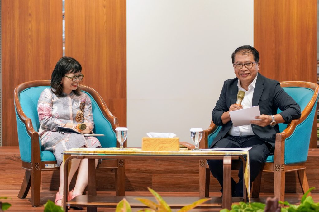 Dekan Sekolah Vokasi UGM, Prof. Dr.-Ing. Ir. Agus Maryono, IPM., ASEAN Eng. yang menyampaikan harapannya akan pengembangan pendidikan tinggi vokasi kedepannya