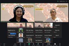 webinar nasional bertema “Teaching Factory Governance: Best Practices for Vocational Success” yang diselenggarakan oleh CoE Cocoa FRC UGM pada 16 Mei 2025.