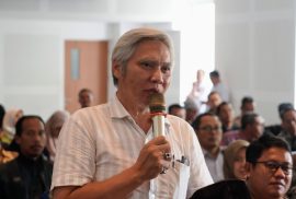 Pertemuan Orang Tua/Wali Mahasiswa Baru Sekolah Vokasi UGM atau POTMASEVOGAMA di gedung TILC