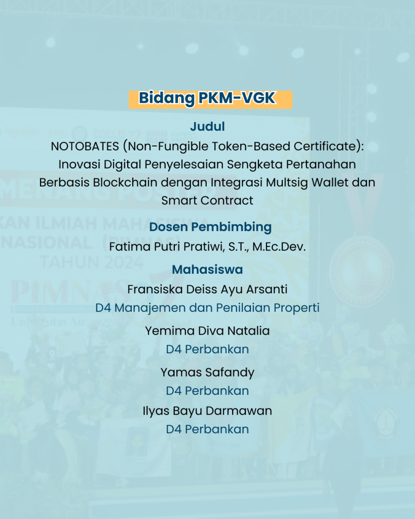 8 Tim PKM Sekolah Vokasi UGM Lolos Pendanaan PKM 2025 - Sekolah Vokasi UGM