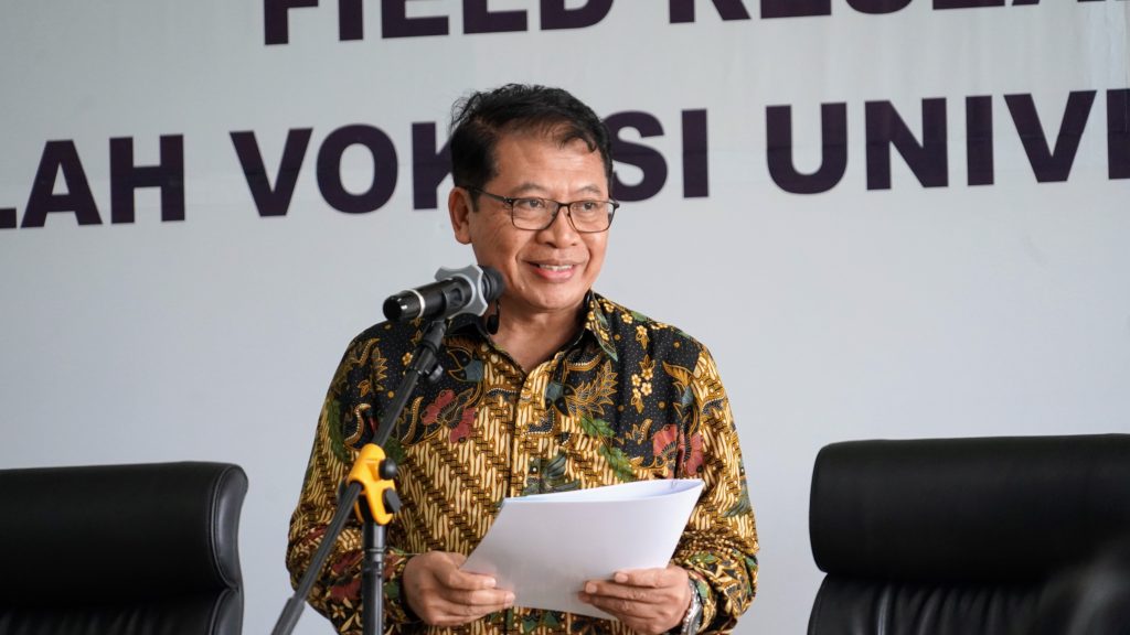 Dekan Sekolah Vokasi UGM Prof. Dr.-Ing. Ir. Agus Maryono, IPM., ASEAN Eng.,