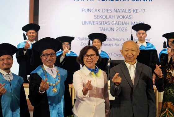 Rangkaian Rapat Terbuka Senat dilanjutkan dengan orasi ilmiah oleh Ketua Majelis Wali Amanat UGM, Prof. Ir. Tumiran, M.Eng., Ph.D., IPU.,